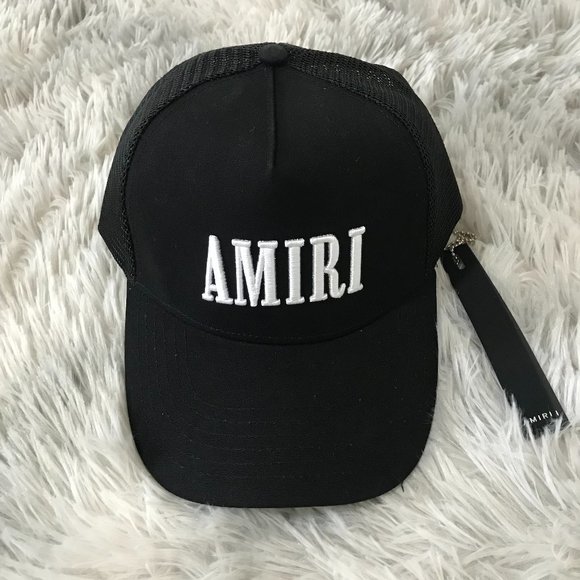 Amiri Core Logo Trucker Hat Designer Mesh Baseball Cap - Picture 2 of 5
